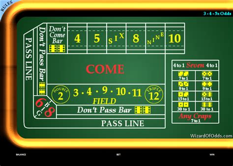 craps tablet for free practice.